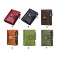 thumbnail image 3 of relayinert Exquisite Leather Wallet For Men Durable And Scratch-proof Waterproof Cowskin Men Wallet Coin Purses dark green, 3 of 6