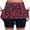 Blue, variant on Summer Fatuov Womens Athletic Shorts with Pocket Floral Print Yoga High-Waisted Shorts with Lined Plus Size Summer Running Skorts Navy, Size L