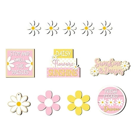 Spring Summer Tray Decorations For Party Home Kitchen Holiday Decorations Tiered Tray Wooden Table Tiered Tray Deco Signs Block Party Wood Table Centerpieces Decorations for Tie Tray Farm Dining Table