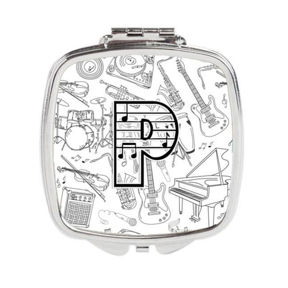 Letter P Musical Note Letters Compact Mirror