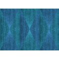 thumbnail image 1 of Ahgly Company Machine Washable Indoor Rectangle Transitional Deep Sky Blue Area Rugs, 2' x 5', 1 of 7