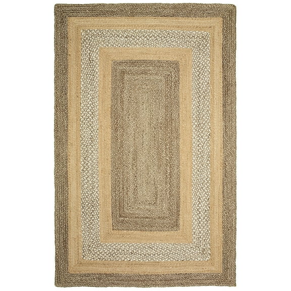 Ox Bay Classic Jute Gray & Natural 8 Feet x 10 Feet Indoor Area Rug