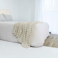thumbnail image 4 of Home Soft Things Saga Double Sided Faux Fur Throw - Fog - 50" x 60", 4 of 8