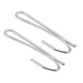 thumbnail image 3 of Uxcell 2.48" Curtain Hooks Metal Electroplating Silver Tone 20 Pack, 3 of 5