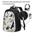 thumbnail image 2 of Balery Animal Bird Mochila con carga USB para hombre y mujer - Mochila impermeable y antirrobo para laptop con puerto USB para viajes, trabajo, 2 of 7