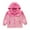 Pink, variant on Kids Girls Boys Water-Resistant Windbreaker Rain Jacket Fleece Athletic Waterproof Windproof Zip Up Raincoat Biking Hiking Lightweight Fall Coats
