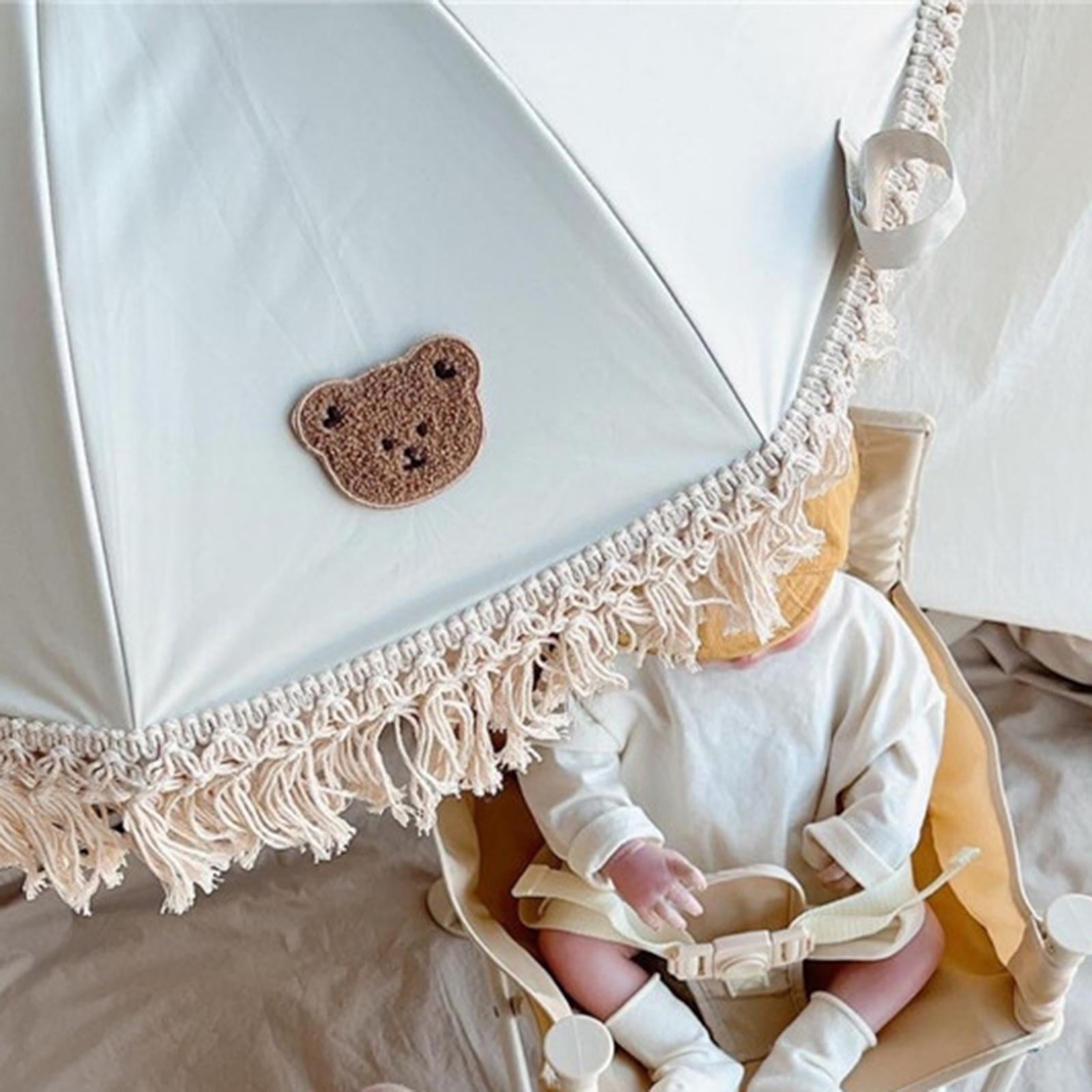 LeeQinersw Baby Stroller Parasol, Adjustable Universal Stroller Sun Shade Baby Umbrella for Bear