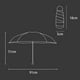 thumbnail image 3 of Mini Paraguas Paraguas portátil con Estuche Cápsula Paraguas Plegable liviano, Mini Paraguas Compacto Paraguas a Prueba de Viento y Lluvia con 5 Bolsillos Plegables, 3 of 5