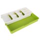 thumbnail image 4 of Organizador de cuchillos y tenedores, soporte para cucharas de múltiples capas, caja de vajilla de cocina con separación (blanco roto), 4 of 14