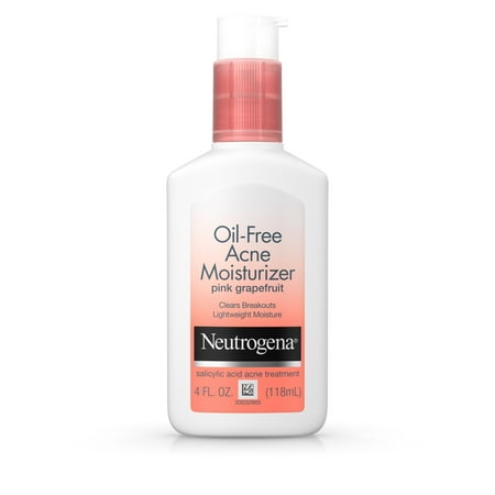 Neutrogena Oil-Free Acne Pink Grapefruit Facial Moisturizer, 4 fl. (The Best Moisturizer For Oily Acne Prone Skin)