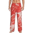 thumbnail image 2 of Kdxio Beef Steaks Print Men's Sleep Pajama Pant Lounge Pants with Pockets, 2 of 8