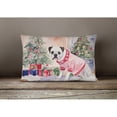 thumbnail image 2 of Carolines Treasures DAC1288PW1216 16 x 12 in. Unisex White Boxer Christmas Fabric Decorative Pillow, 2 of 4