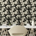 thumbnail image 2 of Ambesonne Floral Peel & Stick Wallpaper for Home, Goth Garden Art Wildflowers, 13"x72", Grey Yellow Charcoal Grey, 2 of 5