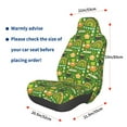 thumbnail image 3 of Fotbe traditional Irish colours Funda para Asiento de Auto con Estampado – Impermeable y Antisudor – Ajuste Universal, Lavable a Máquina, Antideslizante (1 Pieza), 3 of 5