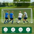 thumbnail image 4 of Slsy Foldable Soccer Goal - 12x6FT Soccer Goals for Backyard - Foldable Steel Soccer Goal with Training Target & 6 Cones for Teens/Adults Practice Training, 4 of 7