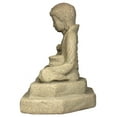 thumbnail image 6 of EMSCO Group Meditating Buddha Statue - Natural Sandstone Finish, 24” Lightweight Resin, 6 of 7