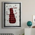 thumbnail image 5 of Checkered Snowman I Premium Framed Print - Ready to Hang, 5 of 9