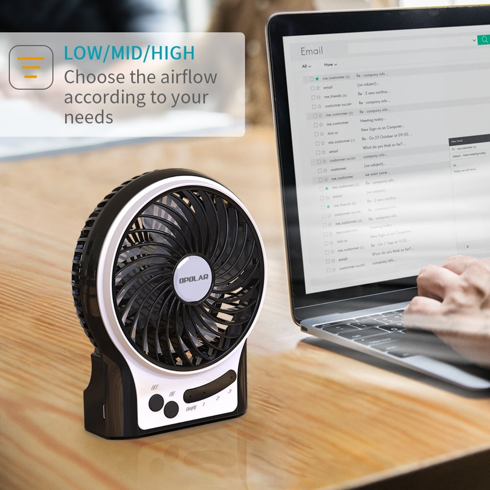 Private Jungle Mini Portable Battery Operated Desk Fan with 3-13 Battery Life,Rechargeable & USB powered Handheld Fan for Desk Beach Camping,3 Speeds,Strong Airflow,Internal Blue Light&Side Flash Ligh Private Jungle Mini Portable Battery Operated Desk Fan with 3-13 Battery Life,Rechargeable & USB powered Handheld Fan for Desk Beach Camping,3 Speeds,Strong Airflow,Internal Blue Light&Side Flash Ligh