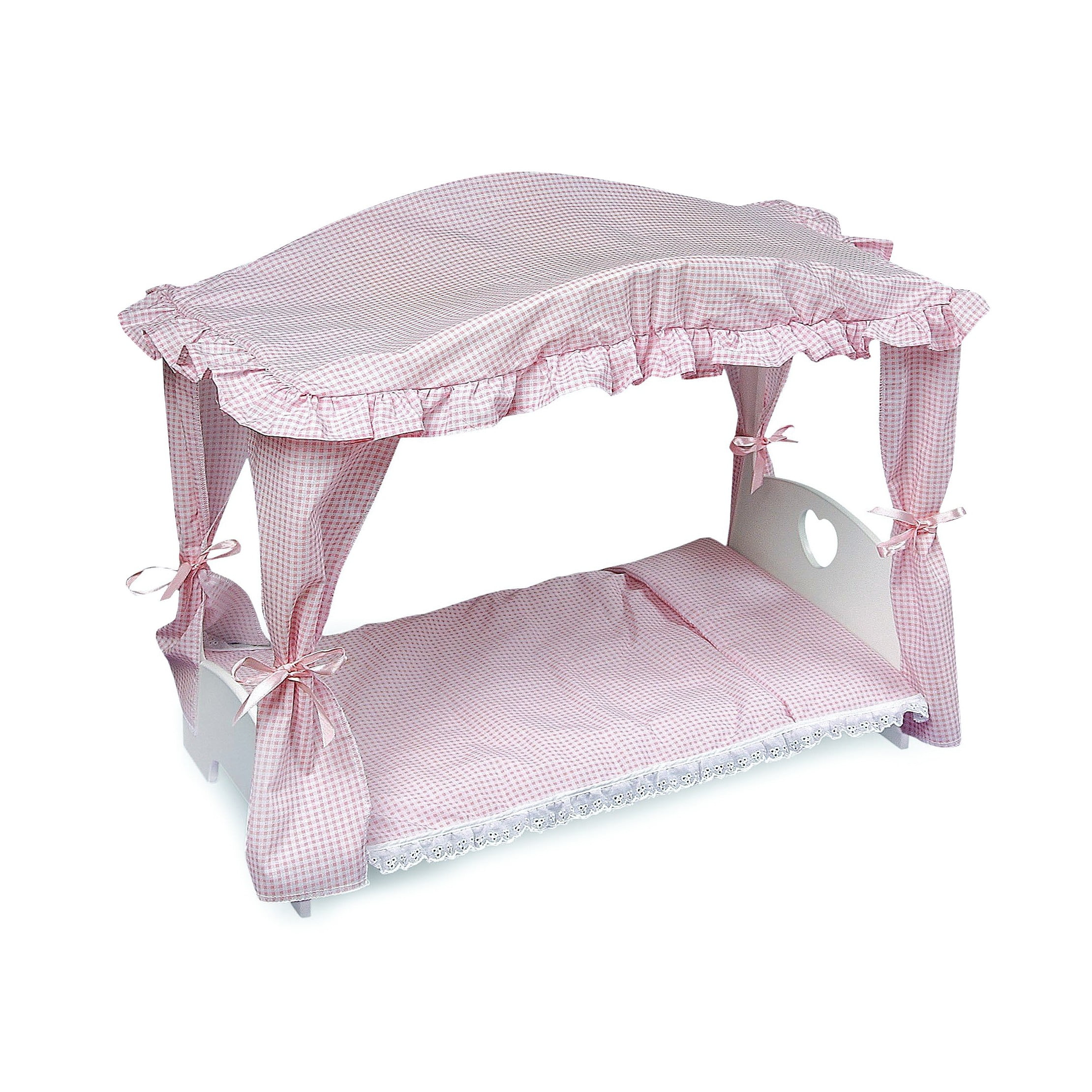 KidKraft Lil' Doll Wood Bunk Bed with Bedding, for 18-inch Dolls