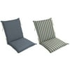 Prince Stripe Blue Reversible Chair Cushion