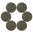 thumbnail image 3 of IAUYY Set of 4 Round Placemats for Dining Tables Heat-Resistant and Wear-Resistant DIY Printing Design Table Placemats，Applicable for Christmas Orange-brown Gingerbread, 3 of 7