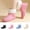Pink, variant on Women's Rain Boots Detachable Fleece Lined Ankle Rain Boots Insulated Waterproof Garden Water Playing Footwear