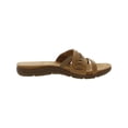 thumbnail image 2 of Easy Spirit Womens Linley 3 Faux Leather Flat Slide Sandals, 2 of 3