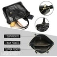 thumbnail image 4 of LHSHID Women Purse Satchel Bag Long Crossbody Classy Tote Bag Top Handle Vegan Leather Ladies Handbags Embossed Pattern, 4 of 7