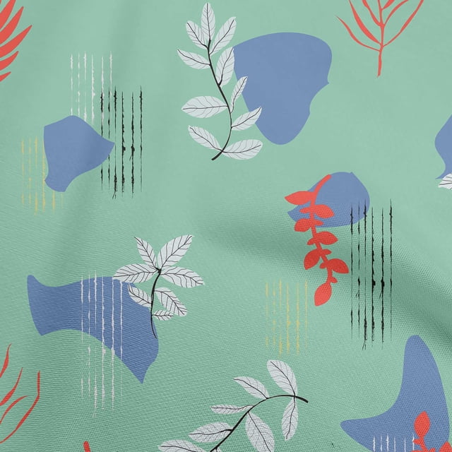 oneOone Velvet Dusty Teal Green Fabric Abstracts Sewing Craft Projects Fabric Prints By Yard 58 Inch Wide
