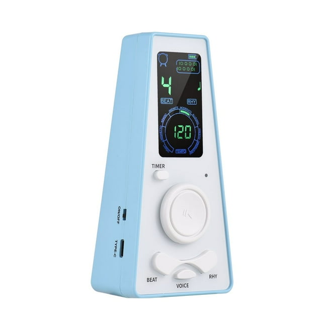 Electronic Digital Metronome with Timer Electronic Metronome with and Beat Speed Control Battery or USB Cable Powered for Guitar Piano Violin Drum