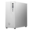 thumbnail image 2 of Mini ITX Computer Case All Aluminum Soft HTPC Single Slot Case with ITX Computer Case TX02 Mini Desktop Case,1 x chassis 1 set x mounting screws 1 x ITX case,Silver & Black, 2 of 10