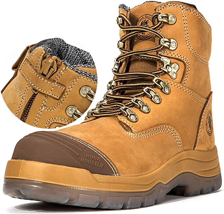 ROCKROOSTER Work Boots for Men,8 inch 