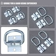 thumbnail image 6 of Worgeous 12pcs D Ring Tie Down Anchor Trailer Anchor Lashing Ring Tie Down Anchor Supply, 6 of 8