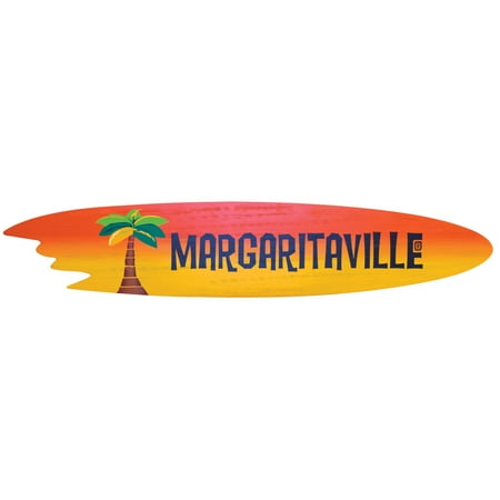 Margaritaville Outdoor Surfboard Wood Sign