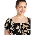 thumbnail image 4 of Terra & Sky Sundress Casual Off Shoulder Print Dress (Women's or Women's Plus), 4 of 4