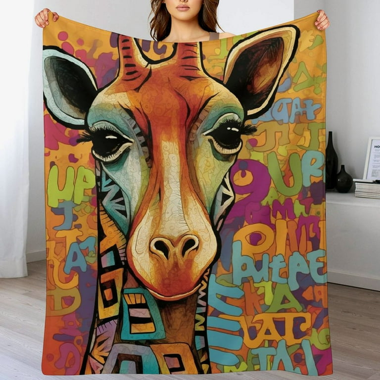 JEUXUS Giraffe Blanket Little Giraffe Blanket Giraffe Blanket Adult Giraffe Throw Blanket Warm and Comfortable Flannel Material Blanket Walmart