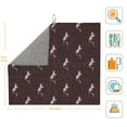 thumbnail image 3 of Naloa Leopard Print Dish Drying Mat for Kitchen Counter, Heat Resistant Drainer Mats, Absorbent Draining Mat,Dish Rack Pad,16"x18", 3 of 8