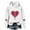 White, variant on Babcutegg Kid Girls Valentine's Day Shirts Elastic Cuffs Long Sleeve Love Heart Regular Fit Graphic Tee Girls Tops Red Size 7-8