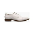 thumbnail image 3 of Stacy Adams Tedesco Cap Toe Oxford Lizard Leather Dress Shoes White 25630-100, 3 of 8