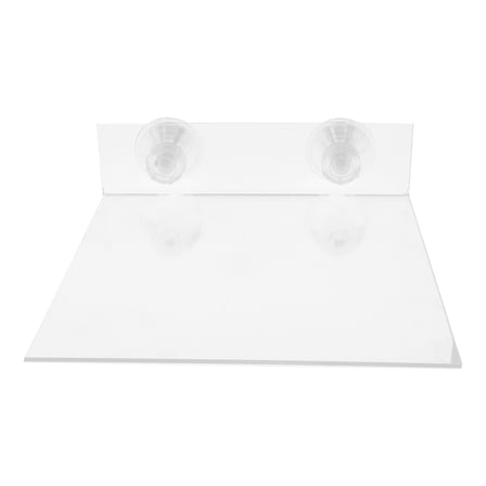 PENIKOKO Acrylic Bird Platform with Strong Cup for Parrot Shower, Window, and Wall Mount Stand