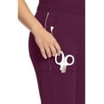 thumbnail image 3 of Cherokee Infinity Scrubs Pant For Women Mid Rise Jogger CK080AP, L Petite, Wine, 3 of 9