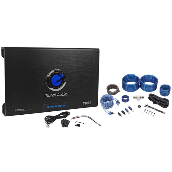 New Planet Audio Anarchy AC2000.2 2000W 2 Channel Car Amplifier Amp Kit Remote