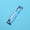 Blue, variant on Dental Floss Pick Kit, Long Silicone Handle Flosser with 14 Refill Heads for Hard to Reach Areas, Pink