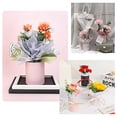 thumbnail image 3 of Paquete de 4 cajas de papel para embalaje de flores, caja de flores cilíndrica decorativa, embalaje para ramo de flores (rosa), 3 of 5