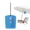 Blue, variant on Portable Safe - Combination Safe Box - Waterproof Box Combination Security Case Anti-Theft Travel Lockbox with Removable Wire Lock for Passport