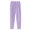 thumbnail image 5 of Huankd Womens Sweatsuits 2 Piece Set 2026 Casual Winter Long Sleeve Hoodie Loose Wide Leg Sweatpants Spring Tracksuit Purple L, 5 of 8
