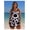 Black and white geometry, variant on Tankini Swimsuit for Women Two Piece Bathing Suit Leopard Print Swimdress with Shorts Swimwear Plus Size Beachwear Athletic Swimsuits