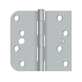 thumbnail image 2 of Deltana S44058TT26D-L/H 4" X 4" 5/8" Radius Corner Plain Bearing Mortise Hinge - Chrome, 2 of 2