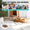 SKAILING Automatic Cat Feeder STF9 2 Meal, 48H Timer Wet Dry Cat Food