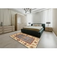 thumbnail image 5 of Ahgly Company Machine Washable Indoor Rectangle Abstract Sienna Brown Area Rugs, 7' x 10', 5 of 7